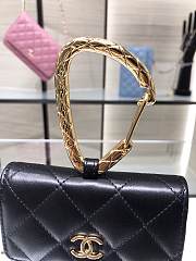 Chanel Jewel Hook Card Holders With Gold Hardware AP2397 Size 11cm - 2