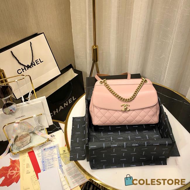 Chanel Bolsa Flap Bag In Pink AS0416 Size 24cm - 1