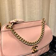 Chanel Bolsa Flap Bag In Pink AS0416 Size 24cm - 4