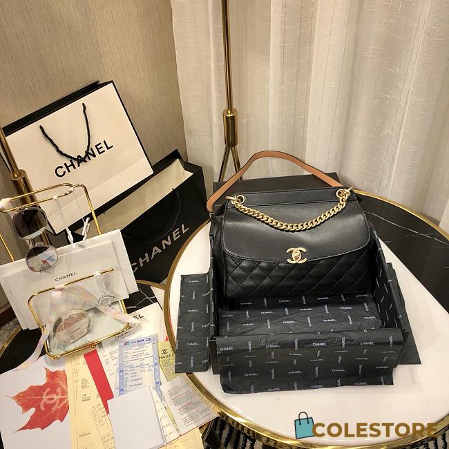 Chanel Bolsa Flap Bag In Black AS0416 Size 24cm - 1