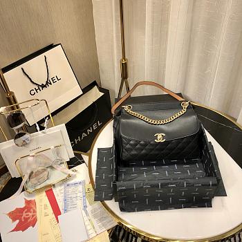 Chanel Bolsa Flap Bag In Black AS0416 Size 24cm