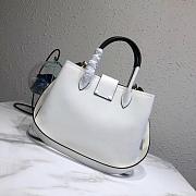 Prada Top Handle Tote Bag With Black Strap 1BG148 Size 34x24x16cm - 4