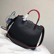 Prada Top Handle Tote Bag In Black 1BG148 Size 34x24x16cm - 4