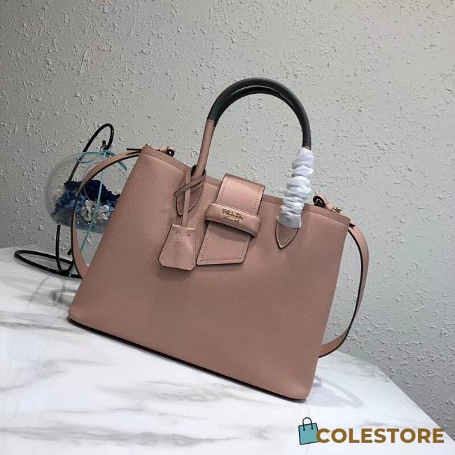 Prada Top Handle Tote Bag In Beige 1BG148 Size 34x24x16cm - 1