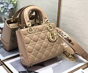Dior Lady Dior My ABC Bag Beige Patent Cannage Calfskin M0531 Size 20cm - 3