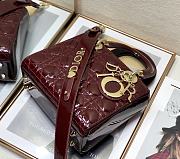 Dior Lady Dior My ABC Bag Bodeaux Patent Cannage Calfskin 20cm - 2