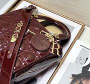Dior Lady Dior My ABC Bag Bodeaux Patent Cannage Calfskin 20cm - 6