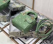 Dior Lady Dior My ABC Bag Green Cannage Calfskin M0531 Size 11cm - 6