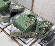 Dior Lady Dior My ABC Bag Green Cannage Calfskin M0531 Size 11cm - 5