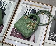 Dior Lady Dior My ABC Bag Green Cannage Calfskin M0531 Size 11cm - 4