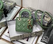 Dior Lady Dior My ABC Bag Green Cannage Calfskin M0531 Size 11cm - 3