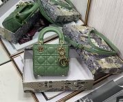 Dior Lady Dior My ABC Bag Green Cannage Calfskin M0531 Size 11cm - 2