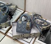 Dior Lady Dior My ABC Bag Blue Cannage Calfskin M0531 Size 11cm - 2