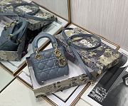 Dior Lady Dior My ABC Bag Blue Cannage Calfskin M0531 Size 11cm - 3