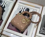Dior Lady Dior My ABC Bag Beige Cannage Calfskin M0531 Size 11cm - 6