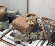 Dior Lady Dior My ABC Bag Beige Cannage Calfskin M0531 Size 11cm - 5