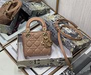 Dior Lady Dior My ABC Bag Beige Cannage Calfskin M0531 Size 11cm - 3