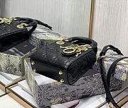Dior Lady Dior My ABC Bag Black Cannage Calfskin M0531 Size 11cm - 3