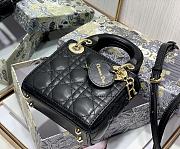 Dior Lady Dior My ABC Bag Black Cannage Calfskin M0531 Size 11cm - 2