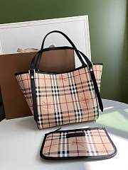 Burberry Haymarket Check Tote 8883B Size 26x27cm - 1