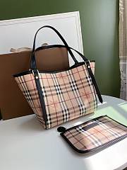 Burberry Haymarket Check Tote 8883B Size 26x27cm - 6