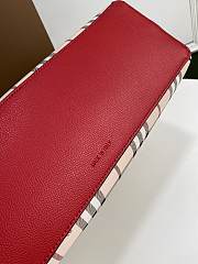 Burberry Reversible London Pale Opal Leather Haymarket In Red Check Size 46x35x30cm - 6