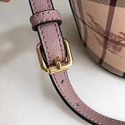 Burberry Hobo Haymarket In Light Purple Size 18.5x15x23.5cm - 4