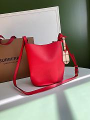 Burberry Hobo In Red Size 18.5x15x23.5cm - 4