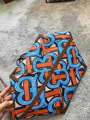 Burberry Mini Monogram Print E-canvas Beach Tote Size 24x30x25cm - 2