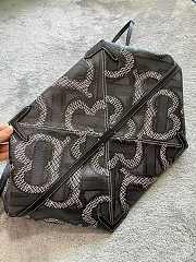 Burberry Mini Monogram Print E-canvas Beach Tote In Black Size 24x30x25cm - 6