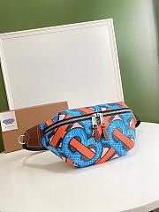 Burberry Vintage Print Canvas Belt Bag Size 31x7.5x16cm - 4