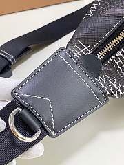 Burberry Vintage Print Canvas Belt Bag In Black Size 31x7.5x16cm - 2