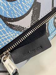 Burberry Vintage Print Canvas Belt Bag In Blue Size 31x7.5x16cm - 3