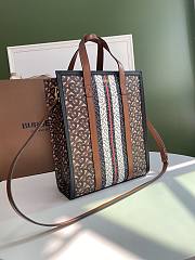 Burberry Portrait Monogram Stripe Small Tote Bag 8024294 Size: 26x11.5x31cm - 5