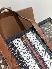 Burberry Portrait Monogram Stripe Small Tote Bag 8024294 Size: 26x11.5x31cm - 4
