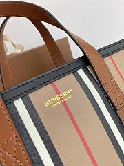 Burberry Icon Stripe Small Tote Bag 8024294 Size: 26x11.5x31cm - 6