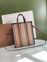 Burberry Icon Stripe Small Tote Bag 8024294 Size: 26x11.5x31cm - 5