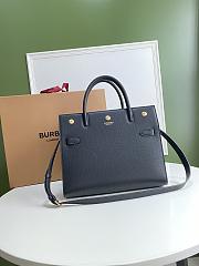 Burberry Mini Leather Two-handle Title Bag Size 34x15x25cm - 1
