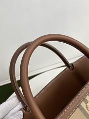 Burberry Mini Leather Two-handle Title Bag Size 32x15x25cm - 3