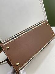 Burberry Mini Leather Two-handle Title Bag Size 32x15x25cm - 6