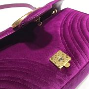 Gucci GG Marmont Small Shoulder Bag Velvet 443497 Size 26x15x7cm - 4