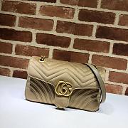 Gucci GG Marmont Small Shoulder Bag In Yellow 443497 Size 26x15x7cm - 1