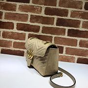 Gucci GG Marmont Small Shoulder Bag In Yellow 443497 Size 26x15x7cm - 2