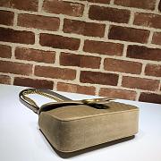 Gucci GG Marmont Small Shoulder Bag In Yellow 443497 Size 26x15x7cm - 3