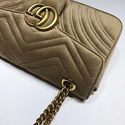 Gucci GG Marmont Small Shoulder Bag In Yellow 443497 Size 26x15x7cm - 4