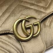 Gucci GG Marmont Small Shoulder Bag In Yellow 443497 Size 26x15x7cm - 6