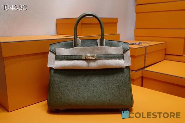 Hermes Birkin 25 In Khaki - 1