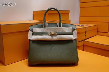 Hermes Birkin 25 In Khaki
