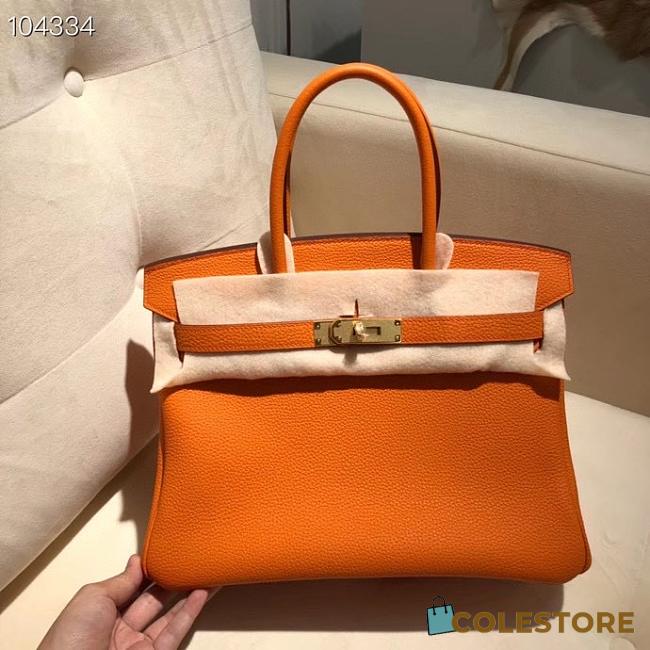 Hermes Birkin 25 In Orange - 1
