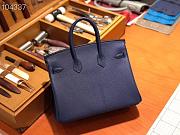 Hermes Birkin 25 In Navy Blue - 3